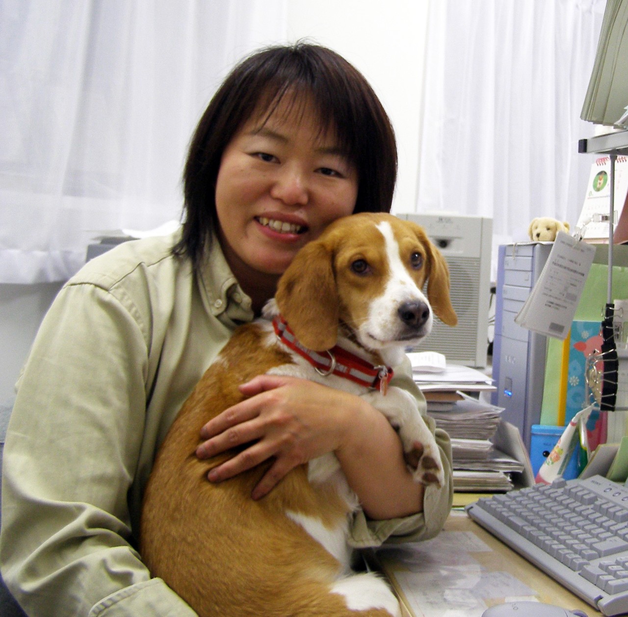 △「全日本聴導犬ユーザーの会」事務局　村澤久実子&聴導犬かるちゃん